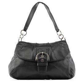 Coach Borsa a tracolla Soho in pelle nera F17217