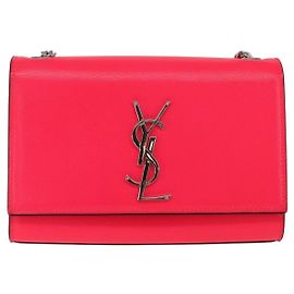 Autre Marque Saint Laurent Classic Monogram Flap Chain Leather