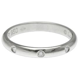 Fede Cartier 1895 3 Diamanti Platino con Diamanti 2.6mm