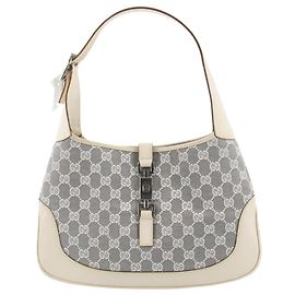 Gucci Jackie GG Canvas and Leather Large