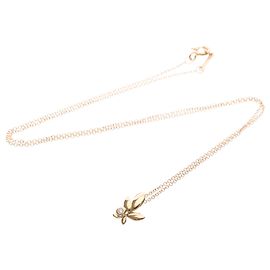 Tiffany & Co. Paloma Picasso Olive Leaf Anhänger aus 18K Roségold mit Diamant Mini