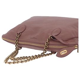 LOUIS VUITTON Lockit Chain Hand Bag Leather Rose M94358 LV Auth 209710V - Jerrillo