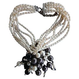 Autre Marque Pearl Vintage Choker