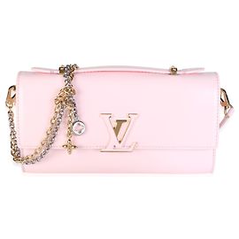 Louis Vuitton Sweet Pink Calfskin Wallet On Chain Capucines