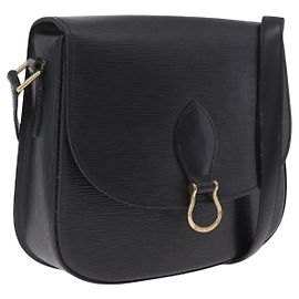 LOUIS VUITTON Epi Saint Cloud GM Shoulder Bag Black M52192 LV