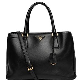 Prada Galleria Tasche aus schwarzem Saffiano-Leder