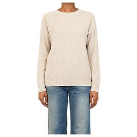 Brunello Cucinelli Neutraler Rippstrick-Kaschmirpullover - size S