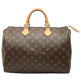 Louis Vuitton Brown Monogram Speedy 35