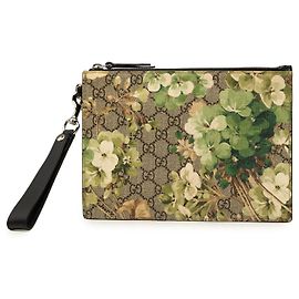 Clutch Gucci Beige GG Supreme Blooms