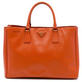 Prada Galleria Large Tote aus Saffiano-Leder in Orange