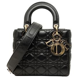 Dior Black Small Lambskin Cannage My ABCDior Lady Dior