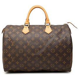 Louis Vuitton Brown Monogram Speedy 35