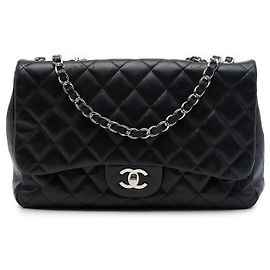 Chanel Black Jumbo Classic Lambskin Single Flap