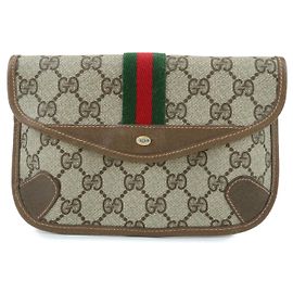 Gucci Vintage Clutch aus Canvas