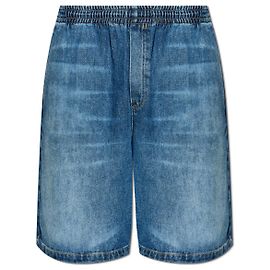Versace Blue Lyocell Denim Shorts