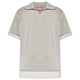 Diesel Polo K-LORENZO-SS Grau Baumwolle