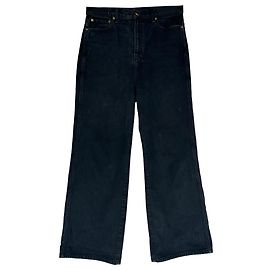 Vaqueros Wide-Leg Khaite en algodón negro