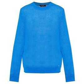 Pull Dsquared2 en mohair et laine bleu