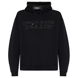 Dsquared2 Hoodie Schwarz Baumwolle Darlin' Print