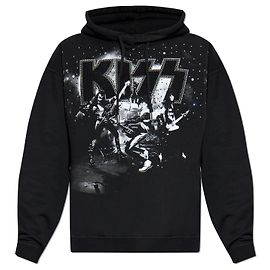 Dsquared2 X KISS Hoodie Schwarz Baumwolle
