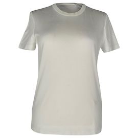 T-shirt de gola redonda Loro Piana em algodão branco