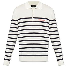 Dsquared2 Wollopoloshirt mit Logo