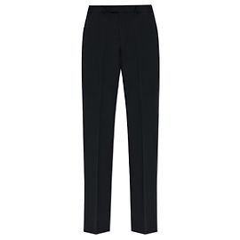 Alexander McQueen Schwarze Wollhose mit Bügelfalte