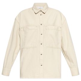 Camisa Iro Ferial de algodón blanco crema