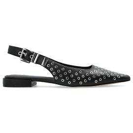 Michael Kors Darrington Ballerine Slingback in Pelle Nera