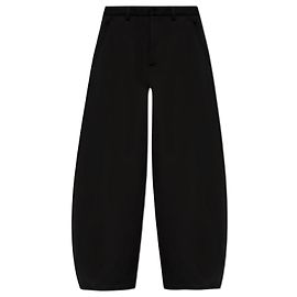 Pantaloni wide-leg neri Dsquared2 in cotone