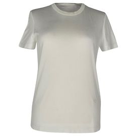 T-shirt de gola redonda Loro Piana em algodão branco
