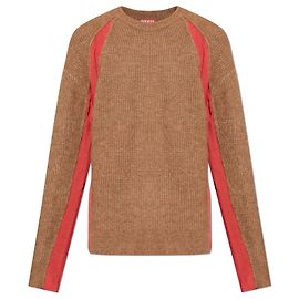 Diesel K-LOLLO Pullover braun Wolle