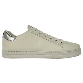 Sneakers basse Prada Logo in pelle bianca
