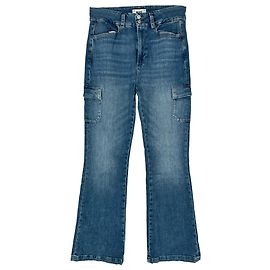 Paige Jeans Jean Paige Dion High-Rise Flared en coton bleu