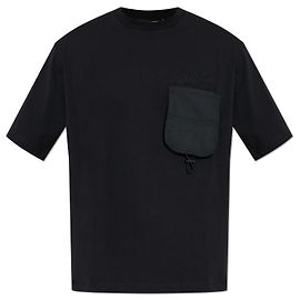 T-shirt noir avec logo Dsquared2 en coton