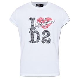 T-shirt Dsquared2 X Vaquera bianco in cotone