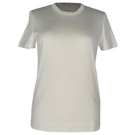 T-shirt de gola redonda Loro Piana em algodão branco
