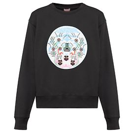 Sweatshirt Kenzo avec logo noir en coton