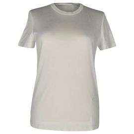 T-shirt de gola redonda Loro Piana em algodão branco