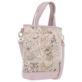Christian Dior Hand Bag Canvas 2way Pink Gold
