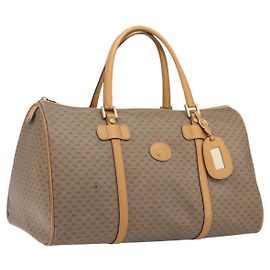 GUCCI Micro GG Supreme Boston Bag PVC Beige Gold 012 067 0027