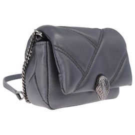 Bulgari BVLGARI Serpenti Chain Shoulder Bag Leather Gray Silver