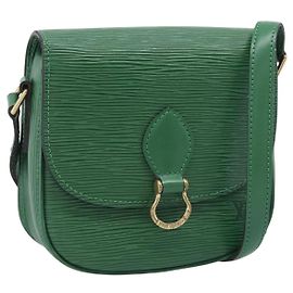 LOUIS VUITTON Epi Saint Cloud PM Shoulder Bag Green M52214 LV