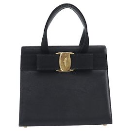 Salvatore Ferragamo Convertible Vara Bow Leather Small