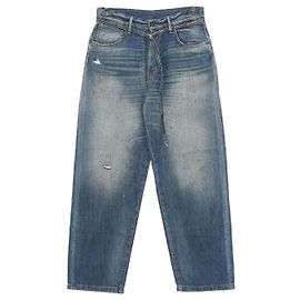 Acne Pantaloni in denim loose fit con effetto pittura
