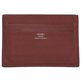 Hermès Tarjetero Citizen Twill en piel de becerro Loose Ash