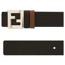 Fendi Wendegürtel Braun Kalbsleder