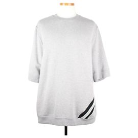 Hermès Crew Neck Short Sleeve Sweatshirt Gray