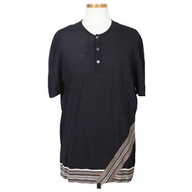 Hermès Navy Short Sleeve Knit