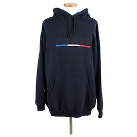Balenciaga Sweat à capuche Paris Embroidered Logo